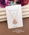 AD Diamond Designer Chain Pendant Set 3 Wholesale Manufacturers
